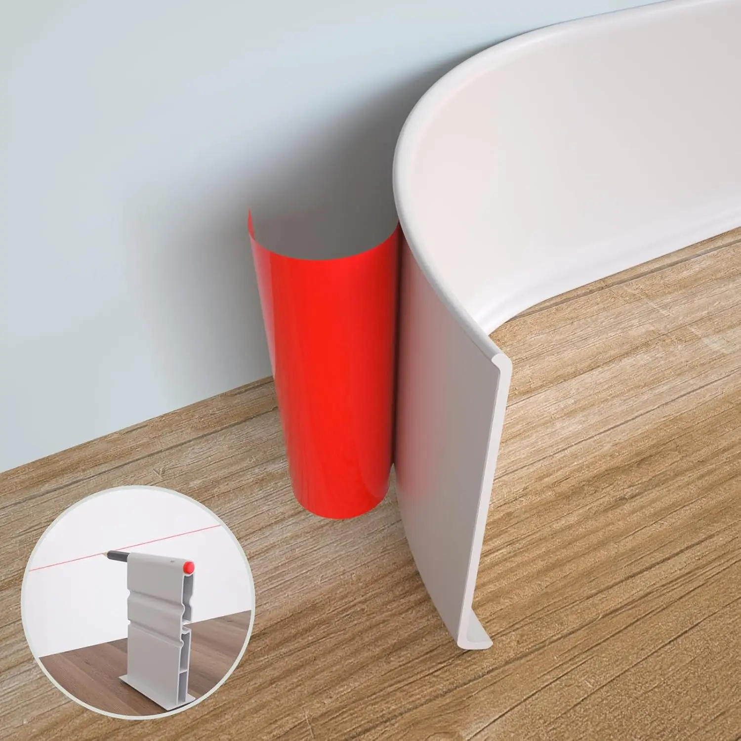 Baseboard Molding Trim - شريط تزيين مرن للحواف السفلية، 6