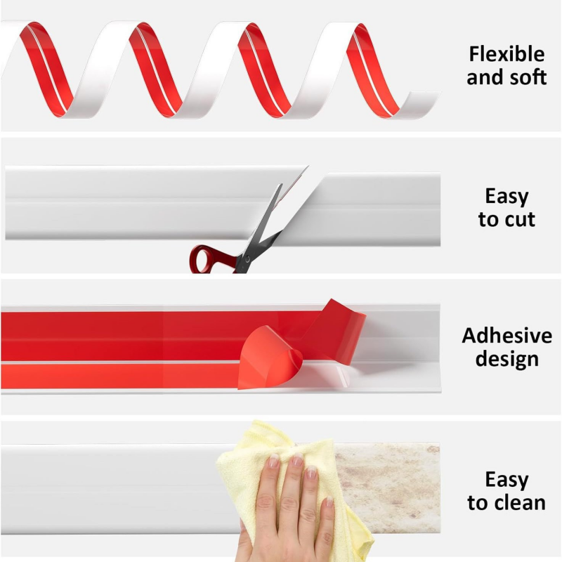 لفة واحدة 3 أمتار × 2 سم من شر - مراجعة Baseboard Molding Trim وسعره