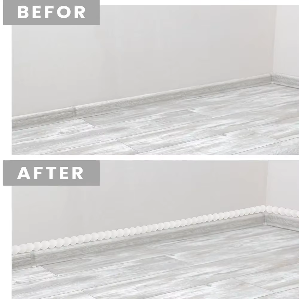 شريط زخرفي ذاتي اللصق للجدران  - مراجعة Baseboard Molding Trim وسعره