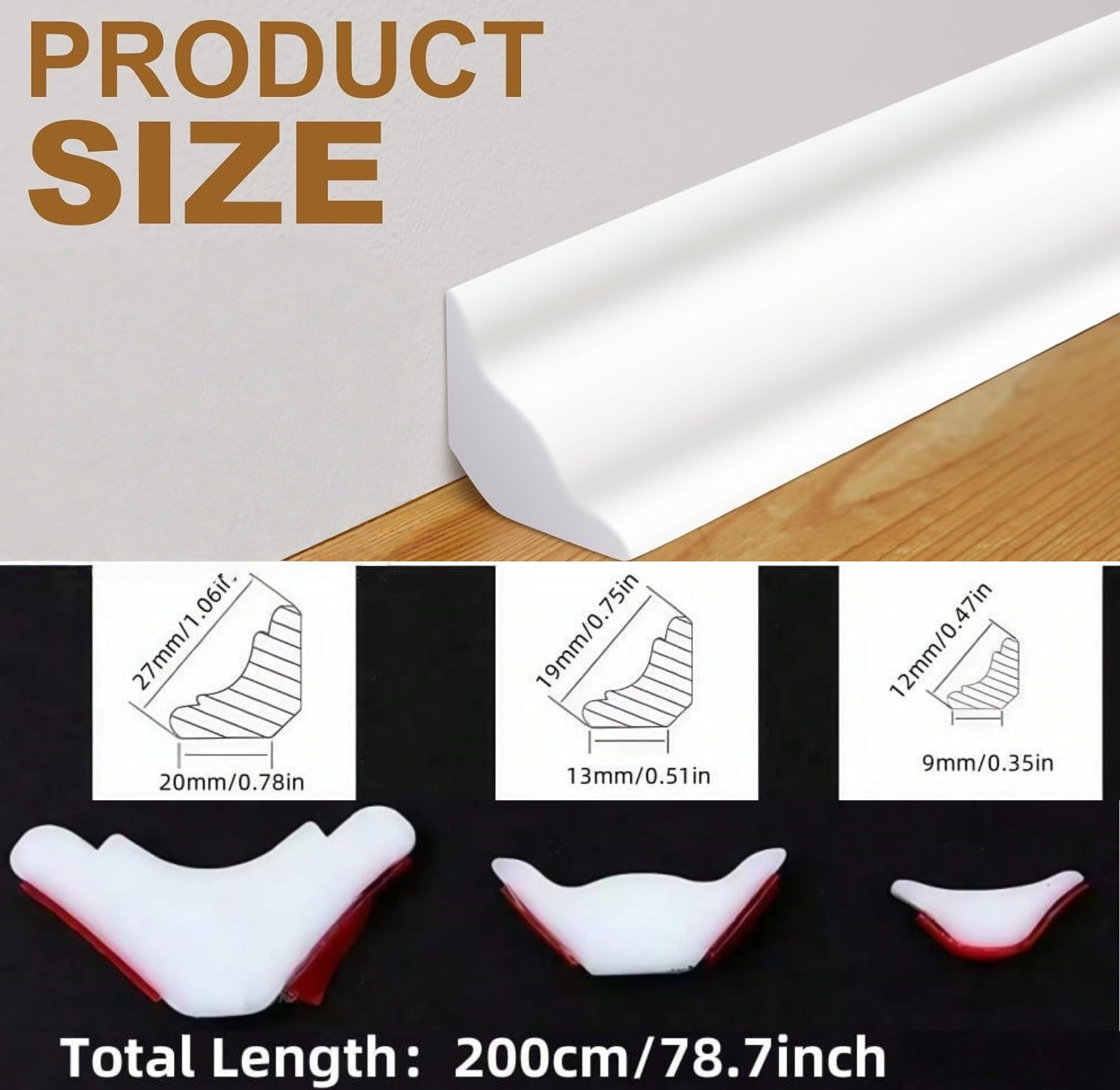 قطعة واحدة من خط ديكور ذاتي ال - مراجعة Baseboard Molding Trim وسعره