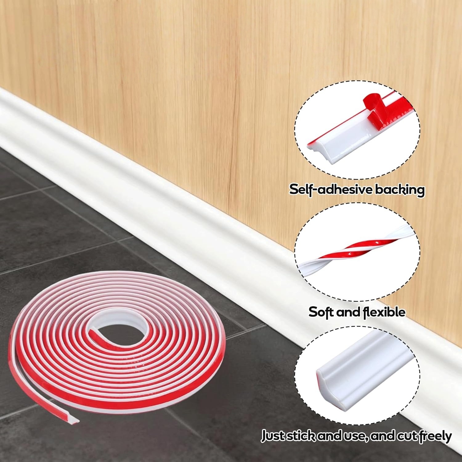قطعة واحدة من خط ديكور ذاتي ال - مراجعة Baseboard Molding Trim وسعره